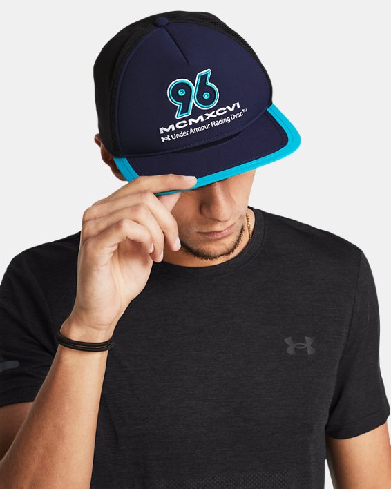Men's UA Launch Snapback Hat in Blue image number 2